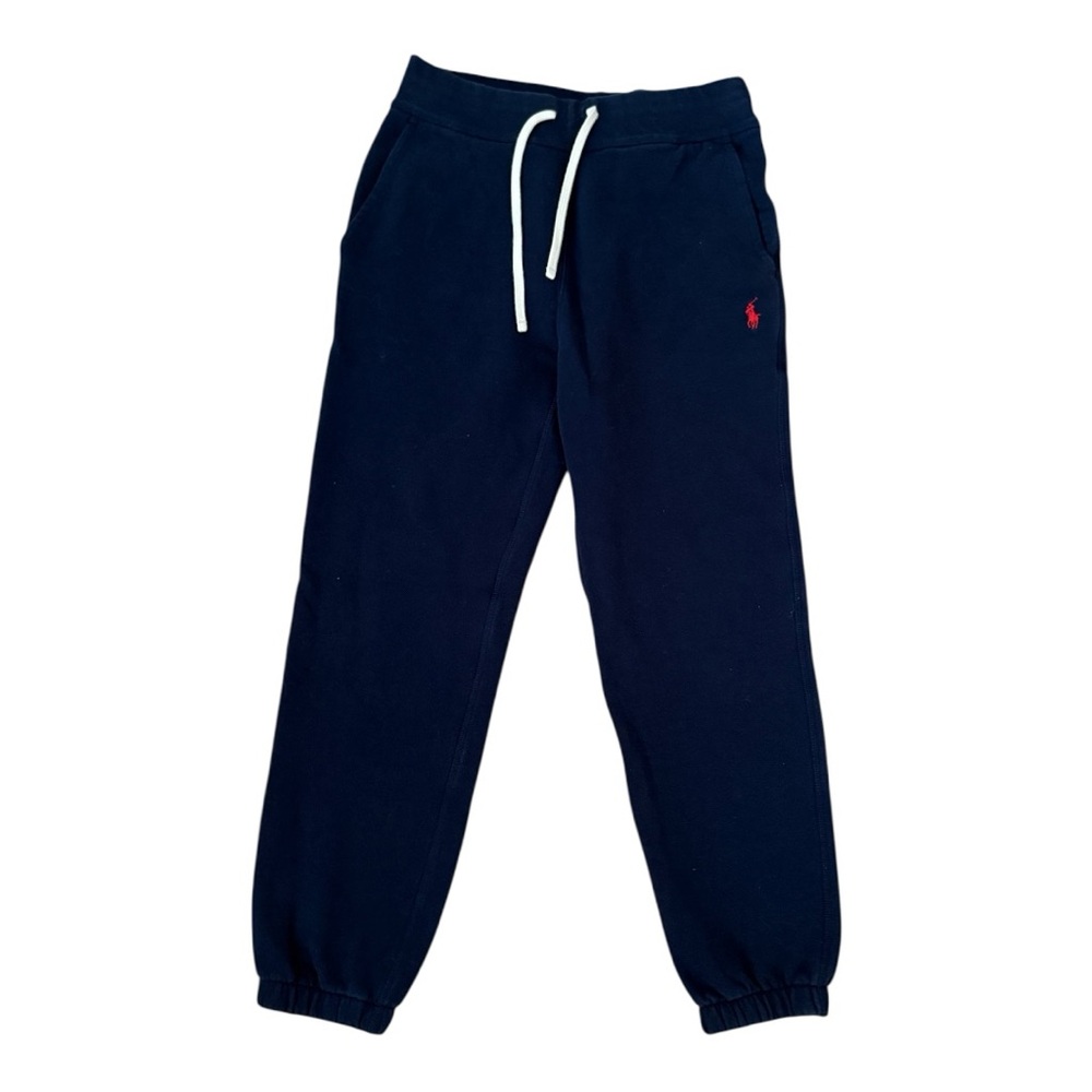 Polo by Ralph Lauren Navy Sweatpants with Red Logo - Picture 3 of 5